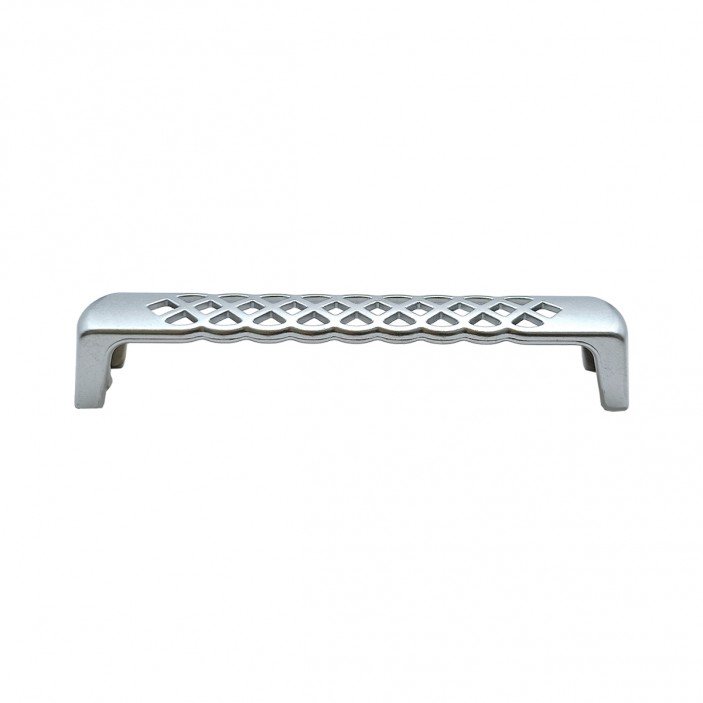 Metal handle 5190. Openwork furniture handle with braided ornament 13.5190.096-128.05 - 13. Furniture handles Metal handle 5190. Openwork furniture handle with braided ornament 13. Furniture handles