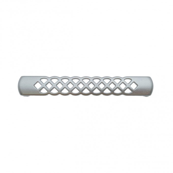 Metal handle 5190. Openwork furniture handle with braided ornament 13.5190.096-128.05 - 13. Furniture handles Metal handle 5190. Openwork furniture handle with braided ornament 13. Furniture handles