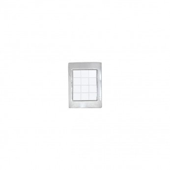 Furniture handle knob 5440, combined chrome and white Furniture handle knob 5440, combined chrome and white