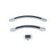 Furniture combined handle 5440, chrome and black 13.5440.128-160.02.16 - 13. Furniture handles Furniture combined handle 5440, chrome and black 13. Furniture handles