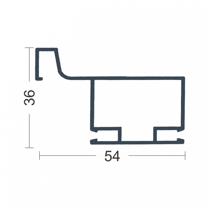 U Profile for handleless door 5455 13L.5456.01-05-16 - Furniture handles U Profile for handleless door 5455 Furniture handles