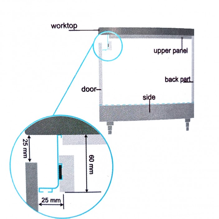 L Handleless door profile 5460 Furniture handles