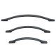 Metal line handle 6990 B black 13.6990.128-192.16 - Furniture handles Metal line handle 6990 B black Furniture handles