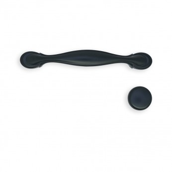 Decorative handle with vintage design. Model 702 – Black 13. Furniture handles