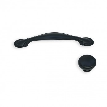 Decorative handle with vintage design. Model 702 – Black 13. Furniture handles