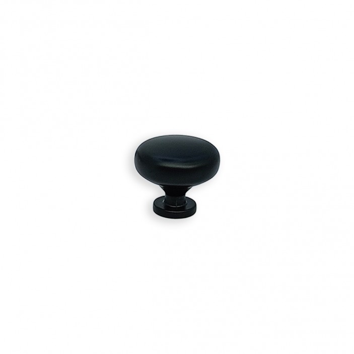 Black Single decorative handle with vintage design. Model 702 – Matte Black 13. Furniture handles