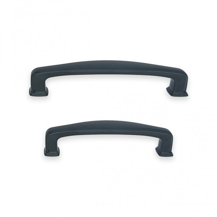 Furniture handle IVENTO Retro type. Model 712 – Black matt 13.712.096-128.16 - 13. Furniture handles Furniture handle IVENTO Retro type. Model 712 – Black matt 13. Furniture handles