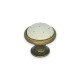 Single furniture handle made of metal and porcelain. Model 803 – Antique gold and cream 13.803.00.09 - 13. Furniture handles Single furniture handle made of metal and porcelain. Model 803 – Antique gold and cream 13. Furniture handles