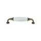 Furniture handles made of metal and porcelain. Model 803 – Antique gold and white 13.803.00.09 - 13. Furniture handles Furniture handles made of metal and porcelain. Model 803 – Antique gold and white 13. Furniture handles
