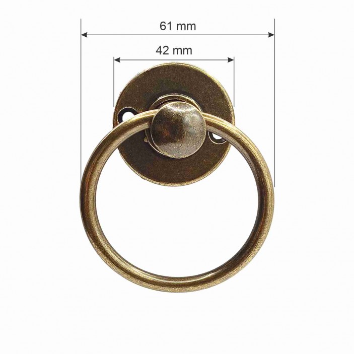 Vintage Banko ring handle 110 Furniture handles