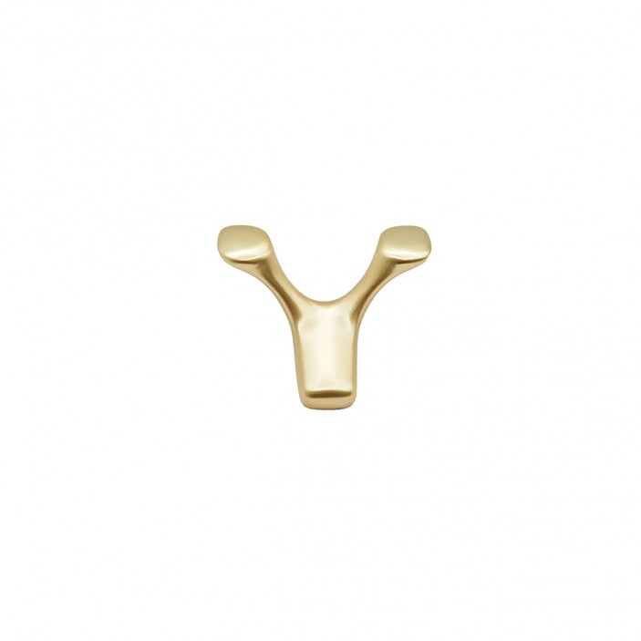 IVENTO K – Wall-mounted clothes hanger with character, modern and fun – gold inox 14L.009.15 - 14. Furniture hooks IVENTO K – Wall-mounted clothes hanger with character, modern and fun – gold inox 14. Furniture hooks