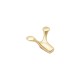 IVENTO K – Wall-mounted clothes hanger with character, modern and fun – gold inox 14L.009.15 - 14. Furniture hooks IVENTO K – Wall-mounted clothes hanger with character, modern and fun – gold inox 14. Furniture hooks