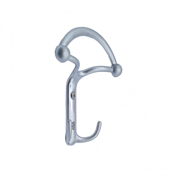 Metal coat hanger 5040, matte anodized 14. Furniture hooks