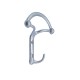 Metal coat hanger 5040, matte anodized 14. Furniture hooks