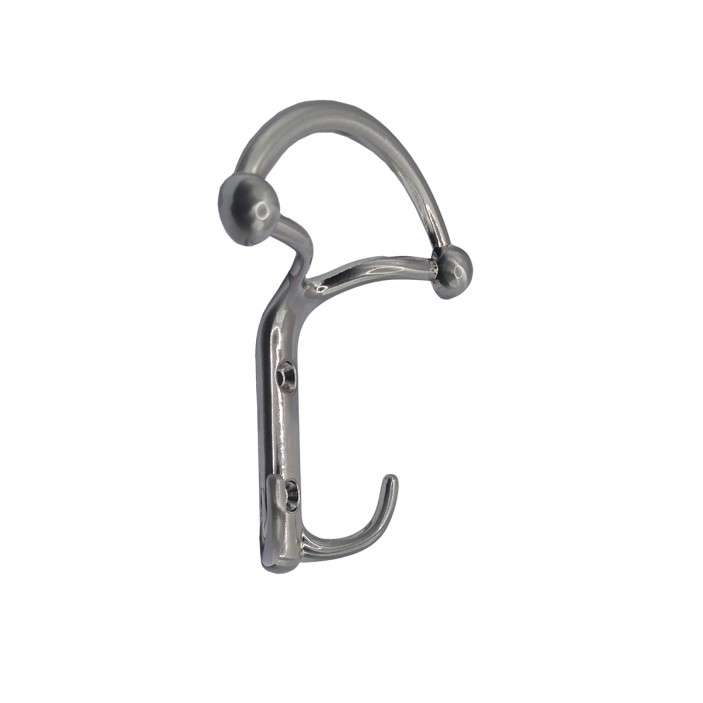 Метална закачалка за портманто 5040, инокс 14. Мебелни закачалки