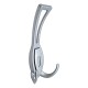 Metal coat hanger for hallway 150, matte chrome + matte chrome 14. Furniture hooks