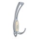 Metal coat hanger for hallway 150, matte chrome + birch 14L.150.05.82 - 14. Furniture hooks Metal coat hanger for hallway 150, matte chrome + birch 14. Furniture hooks