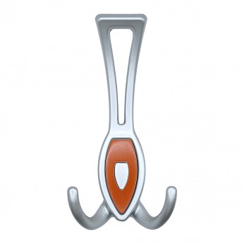 Метална закачалка за антре 150, мат хром + череша 14. Мебелни закачалки