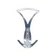 Metal wall hanger. Furniture hanger 190, chrome 14. Furniture hooks