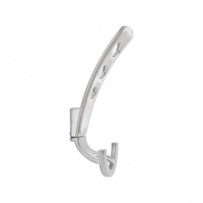 Модерна метална закачалка за коридор и антре 1430, мат хром 14. Мебелни закачалки