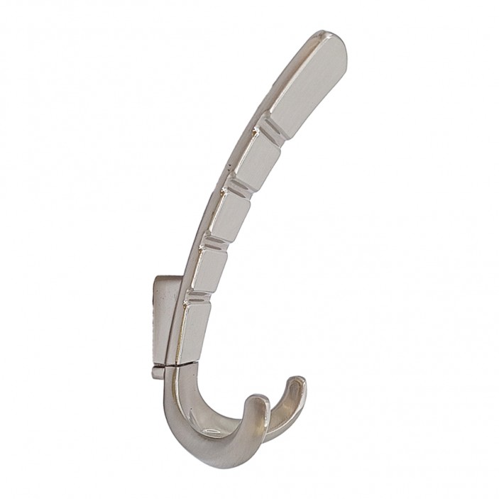 Modern metal hangers for hallway and corridor, model 1600, inox 14. Furniture hooks