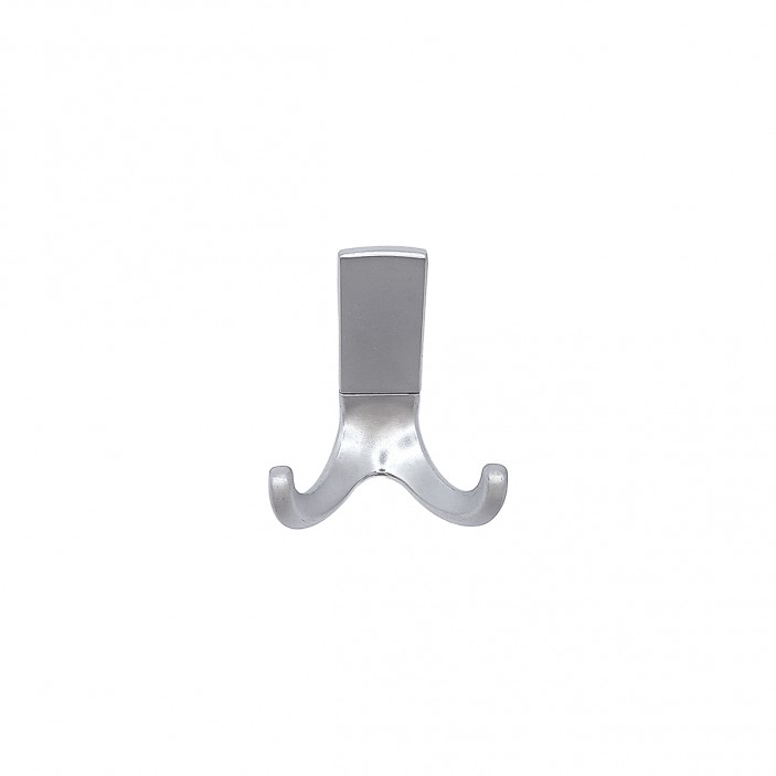 Metal hanger for hallway and corridor, model 1655, matte chrome 14. Furniture hooks