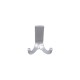 Metal hanger for hallway and corridor, model 1655, matte chrome 14. Furniture hooks
