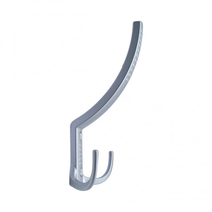 Metal wall hanger 319, matte chrome 14. Furniture hooks