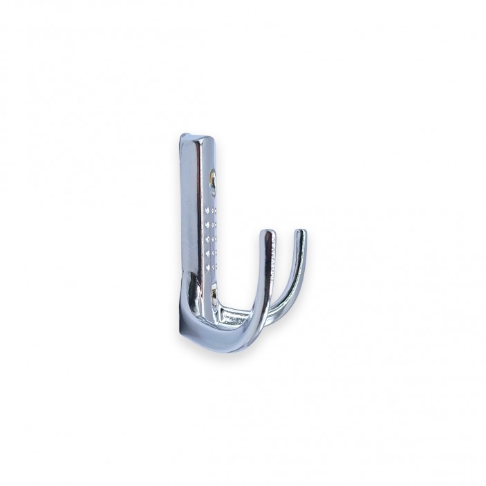 Metal wall hanger 320, chrome 14L.320.02 - 14. Furniture hooks Metal wall hanger 320, chrome 14. Furniture hooks