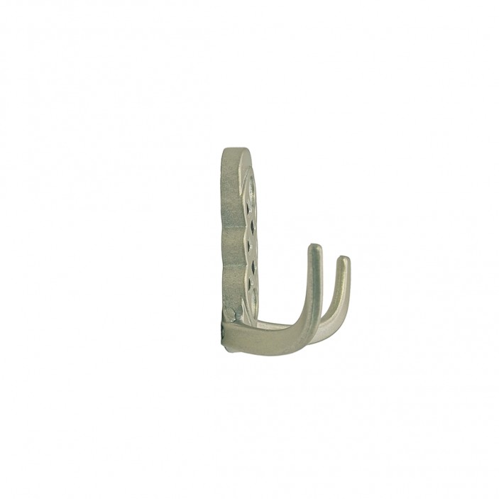Small luxury furniture hanger for hallway and corridor with braid - 5220 - satin 14. Furniture hooks