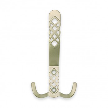 Луксозна мебелна закачалка за антре и коридор с плетеница - 5215 - сатен  14. Мебелни закачалки