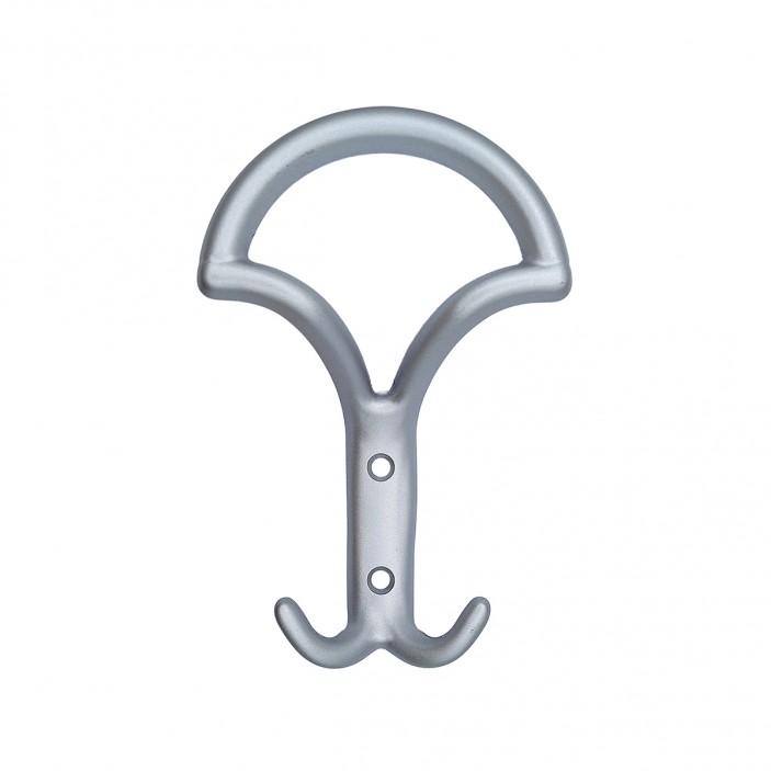 Закачалка за стена и портманто  закачалка - 636 - мат хром 14. Мебелни закачалки