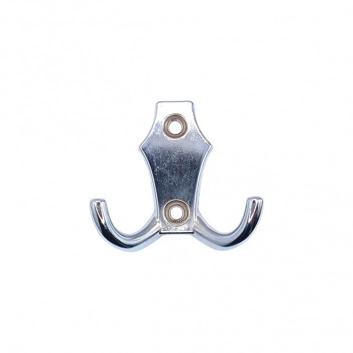 Wall-mounted clothes hanger - model 730 - chrome 14. Furniture hooks