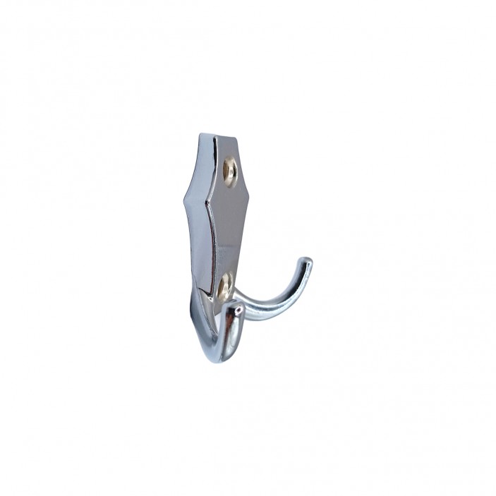 Wall-mounted clothes hanger - model 730 - chrome 14. Furniture hooks