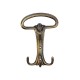 Furniture clothes hanger - 5041 - antique gold matt 14. Furniture hooks