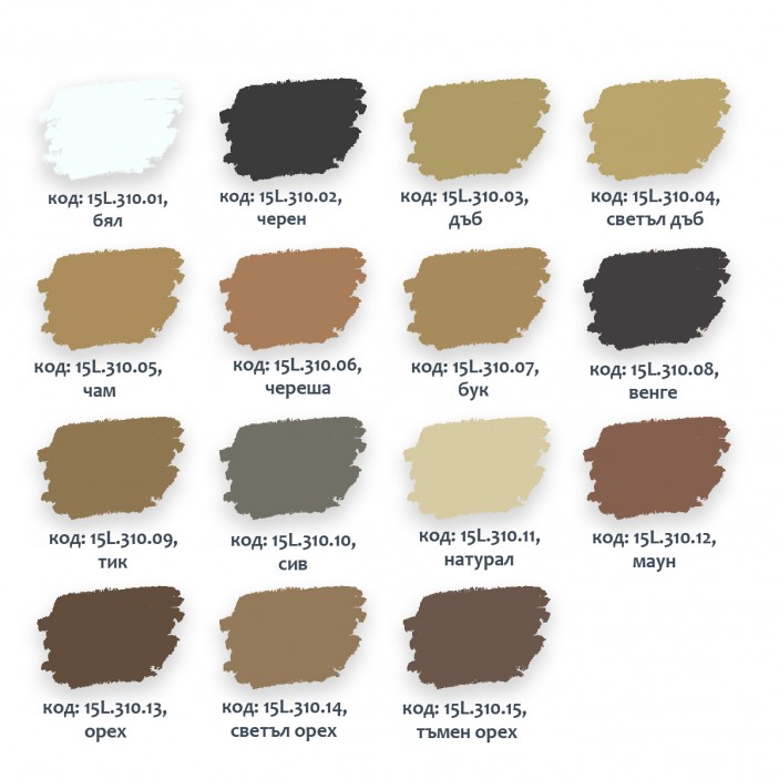 Wood paste 15L.310.01-15 - 15. Adhesives and silicones Wood paste 15. Adhesives and silicones