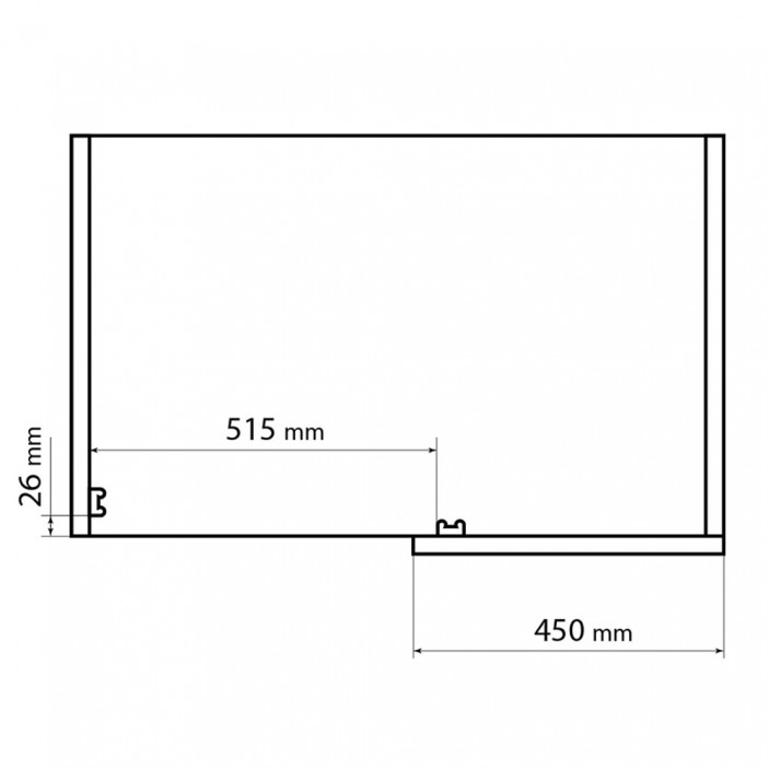 Blind corner cabinet mechanism 450mm, anthracite Kitchen cabinet mechanisms and racks