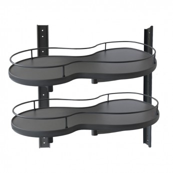 Blind corner cabinet mechanism 450mm, anthracite Kitchen cabinet mechanisms and racks
