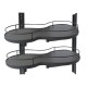 Blind corner cabinet mechanism 450mm, anthracite Kitchen cabinet mechanisms and racks