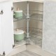 3/4 Two-Tier Corner Rotating Basket for Kitchen Cabinet 18. Kitchen cabinet mechanisms and racks