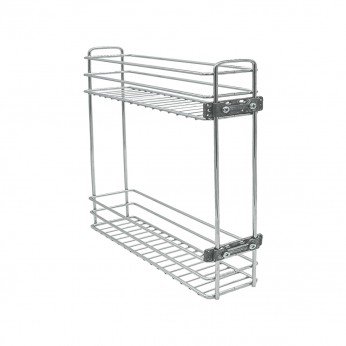 IVENTO DK – Кухненска Бутилиера за Шкаф, Дълбочина 400 мм, За Врати 15/20/25 см, Подвижна Планка 18. Кухненски механизми за вграждане