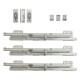 Built-in mechanism with 5 baskets for hidden guide with partial opening Kitchen cabinet mechanisms and racks