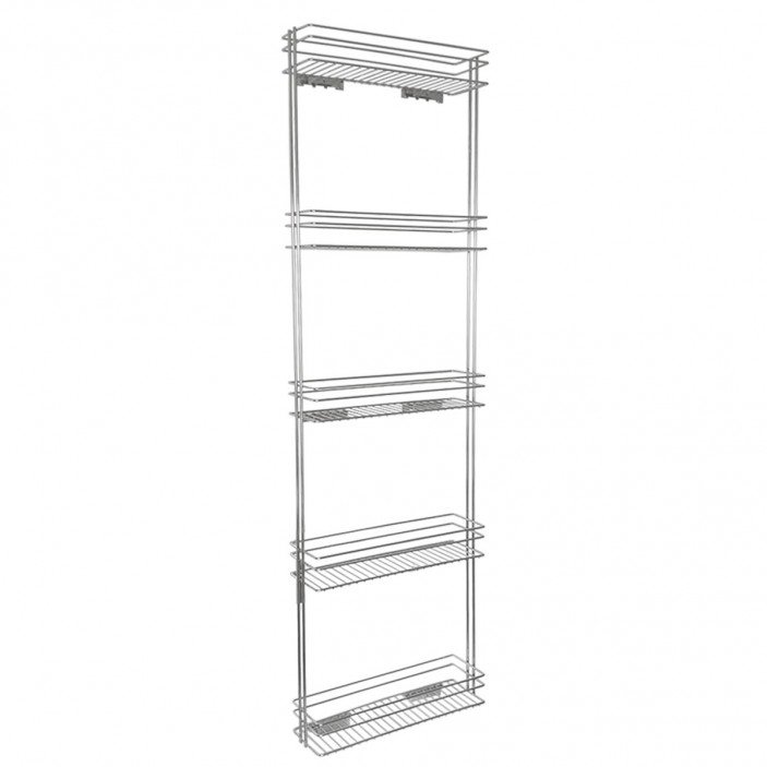 Built-in mechanism with 5 baskets for hidden guide with partial opening Kitchen cabinet mechanisms and racks