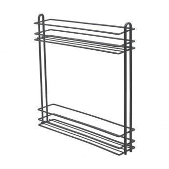 Механизъм за бутилки и препарати за шкаф 150, L 500mm. За скрит водач и с частично изтегляне, цвят черен 18. Кухненски механизми за вграждане