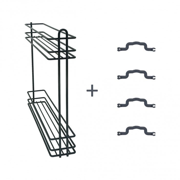 Механизъм за бутилки и препарати, дълбочина 500mm. за скрит монтаж, Антрацит 18L.409.11A - 18. Кухненски механизми за вграждане Механизъм за бутилки и препарати, дълбочина 500mm. за скрит монтаж, Антрацит 18. Кухненски механизми за вграждане