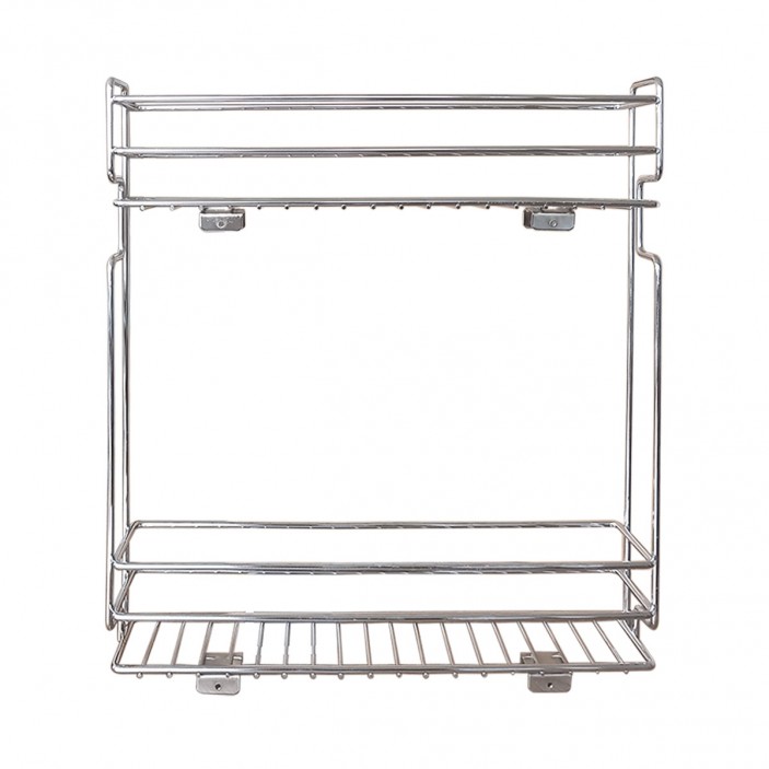 IVENTO TD 1145 Кошница за бутилки и препарати с подвижна планка за скрит монтаж, ЧАСТИЧНО отваряне, D-450mm Кухненски механизми за вграждане