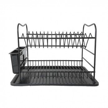 Double drying rack, black Kitchen cabinet mechanisms and racks