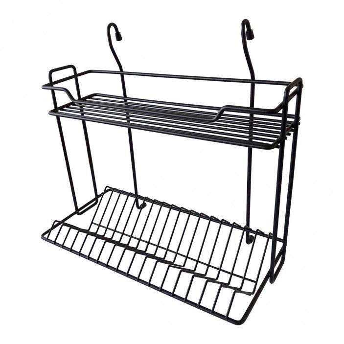 Сушилник за чинии и чаши, черен Кухненски механизми за вграждане