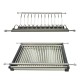 Stainless double dish rack 18L.824.40-99 - 18. Kitchen cabinet mechanisms and racks Stainless double dish rack 18. Kitchen cabinet mechanisms and racks