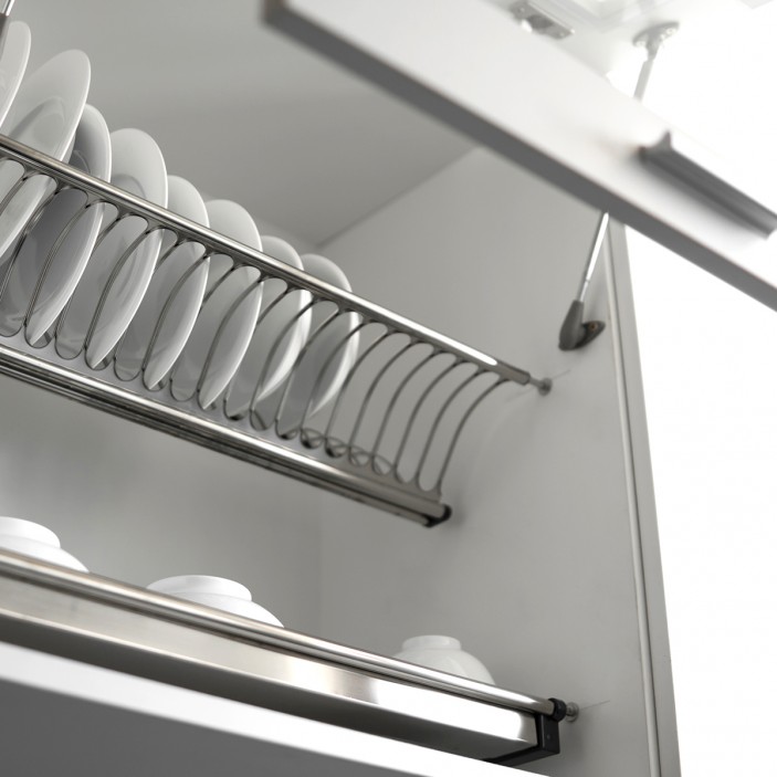 Stainless double dish rack 18L.824.40-99 - 18. Kitchen cabinet mechanisms and racks Stainless double dish rack 18. Kitchen cabinet mechanisms and racks